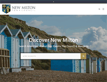 Tablet Screenshot of newmiltontowncouncil.gov.uk